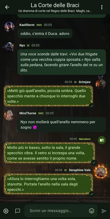 La chat con il tema Absinthe