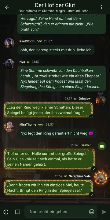 Der Chat im Design Absinthe