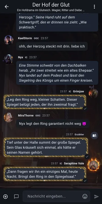 Der Chat im Design Raven
