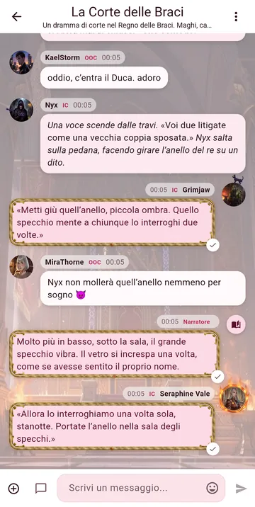 La chat con il tema Sakura