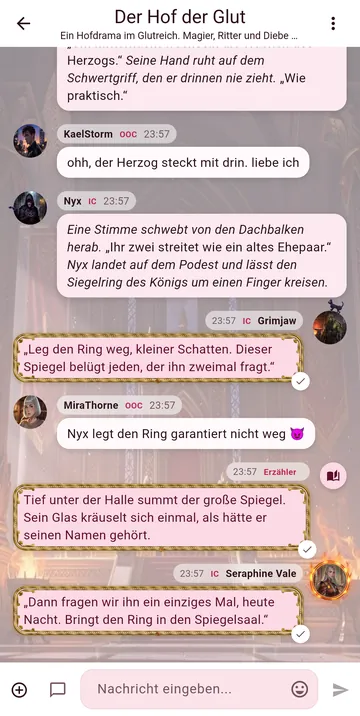 Der Chat im Design Sakura