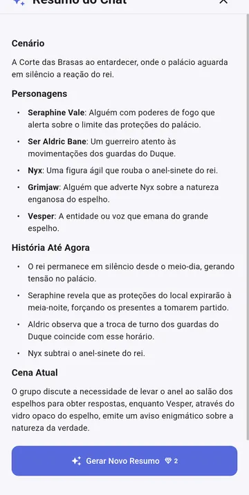 O resumo da história até aqui: cenário, personagens e a cena atual